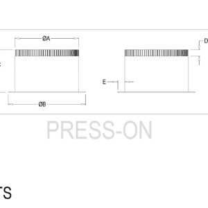 Press-On Tap without Damper (Airtight) - Metal Zinc